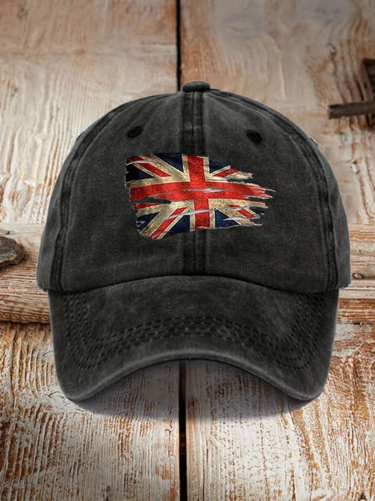 Unisex UK Flag Print Hat trupatriotic