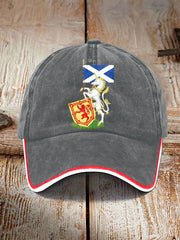 Unisex Scottish Unicorn Design Print Hat trupatriotic