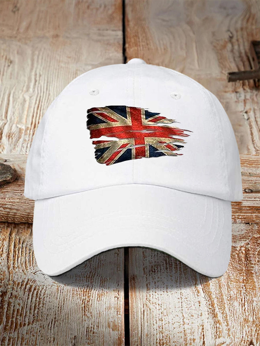 Unisex UK Flag Print Hat trupatriotic