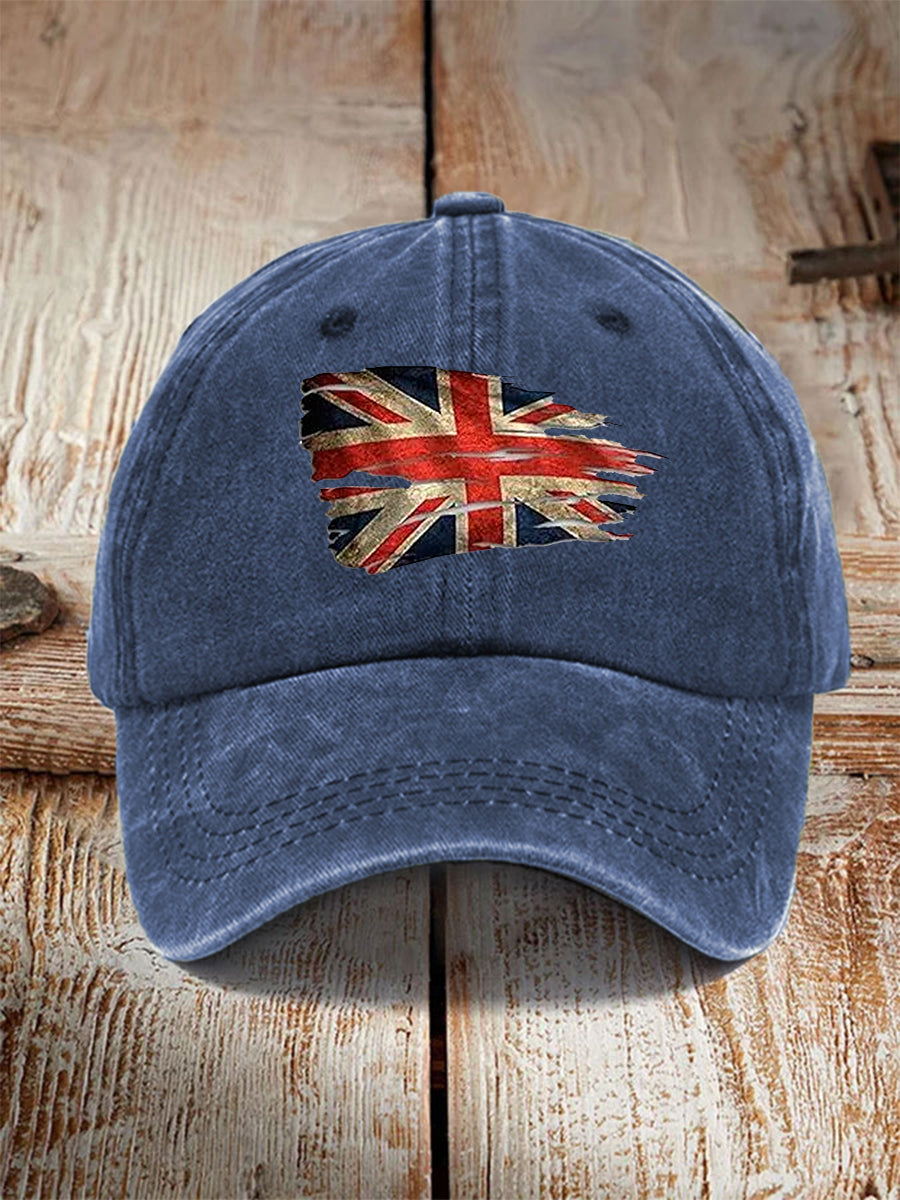 Unisex UK Flag Print Hat trupatriotic