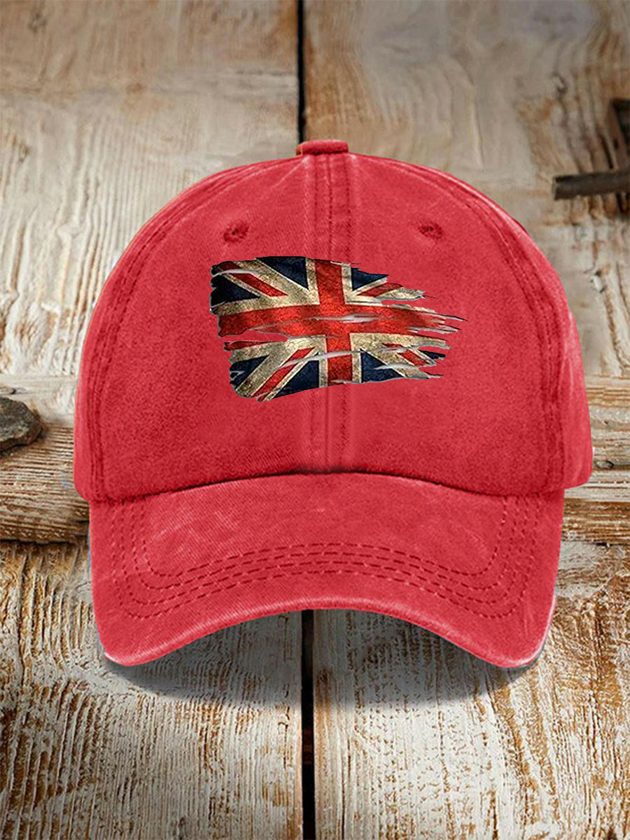 Unisex UK Flag Print Hat trupatriotic