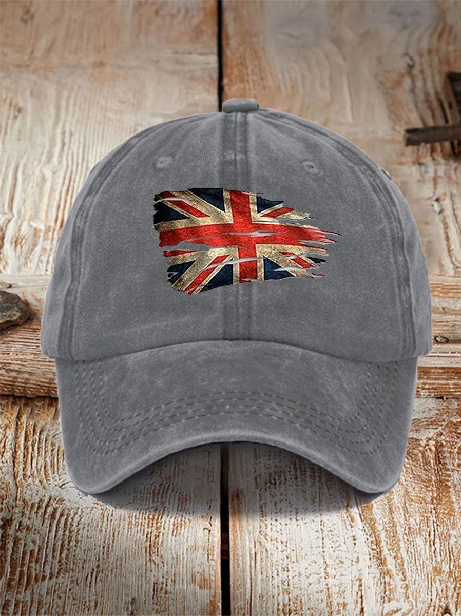 Unisex UK Flag Print Hat trupatriotic