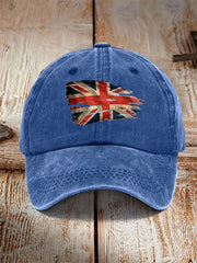 Unisex UK Flag Print Hat trupatriotic