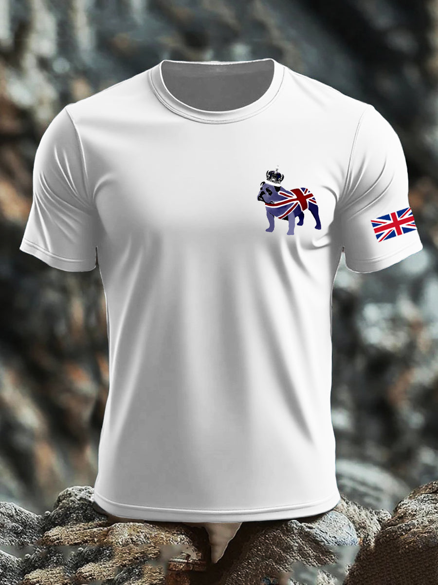 Men's UK Flag Printed T-shirt trupatriotic