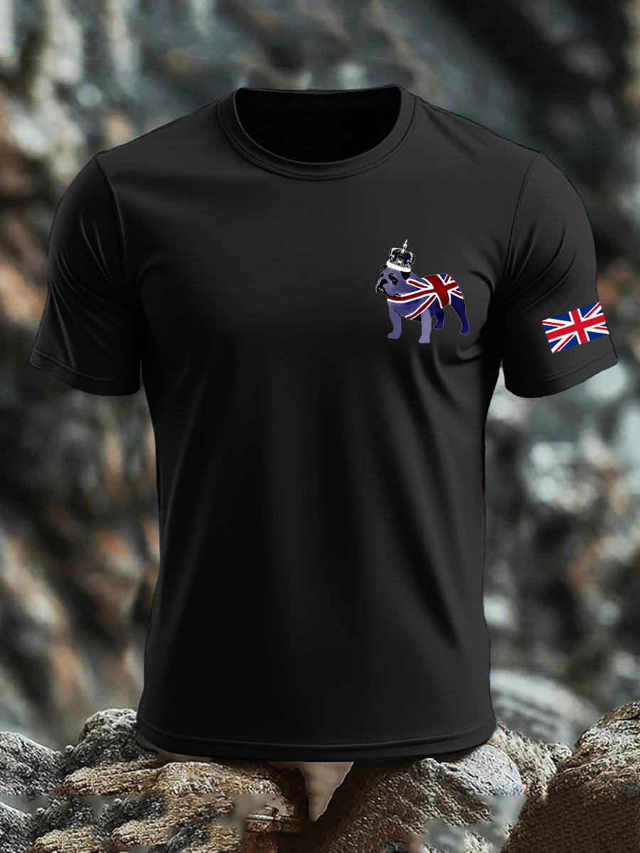 Men's UK Flag Printed T-shirt trupatriotic