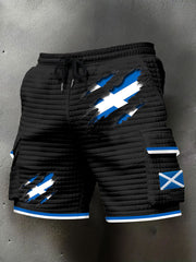 Men's Scotland Flag Proud The Brave Printed Shorts trupatriotic