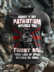 Men's British Veteran short sleeves T-shirt trupatriotic