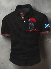 Men's Scottish Flag Scottish Terrier  Short Sleeve Top trupatriotic