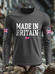 Men's UK Flag Lion Printed Casual Tops trupatriotic