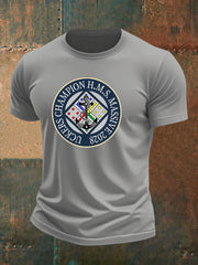 Men's british veteran imitation cotton short-sleeved T-shirt trupatriotic