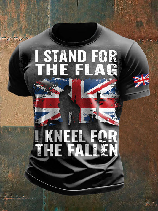 Men's british veteran short sleeves t-shirt trupatriotic