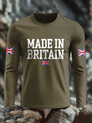 Men's UK Flag Lion Printed Casual Tops trupatriotic