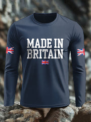 Men's UK Flag Lion Printed Casual Tops trupatriotic