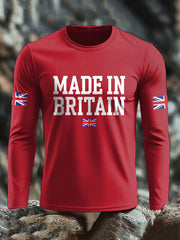 Men's UK Flag Lion Printed Casual Tops trupatriotic