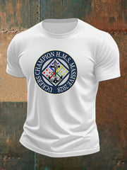 Men's british veteran imitation cotton short-sleeved T-shirt trupatriotic