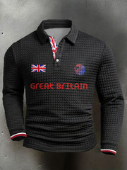 Men's UK Flag Printed Casual Tops trupatriotic