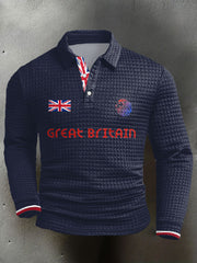 Men's UK Flag Printed Casual Tops trupatriotic