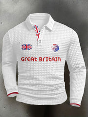 Men's UK Flag Printed Casual Tops trupatriotic