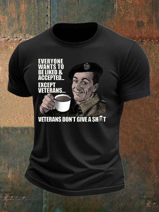 Men's British humor imitation cotton short-sleeved T-shirt trupatriotic