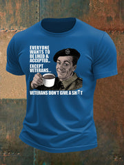 Men's British humor imitation cotton short-sleeved T-shirt trupatriotic