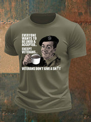 Men's British humor imitation cotton short-sleeved T-shirt trupatriotic