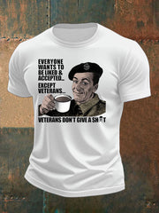 Men's British humor imitation cotton short-sleeved T-shirt trupatriotic
