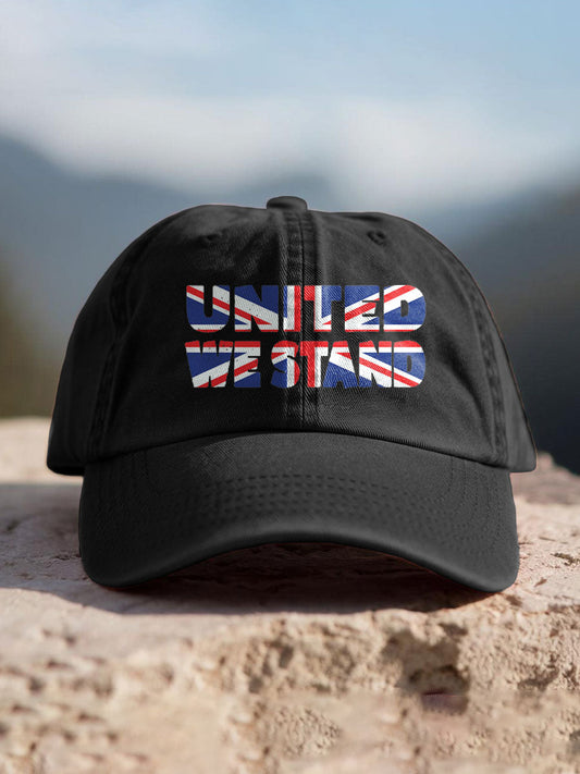 Unisex UK Flag Printed Hat trupatriotic