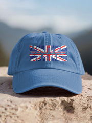 Unisex UK Flag Printed Hat trupatriotic