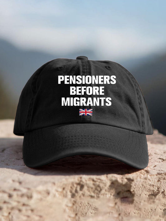 Unisex UK Flag Immigration Printed Hat trupatriotic
