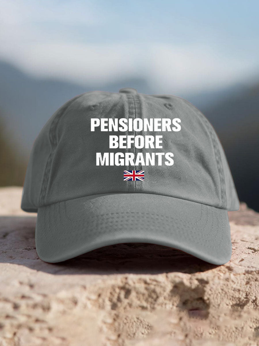 Unisex UK Flag Immigration Printed Hat trupatriotic