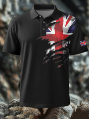 Men's British Printed short sleeve shirt trupatriotic
