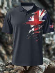 Men's British Printed short sleeve shirt trupatriotic