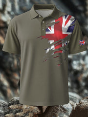 Men's British Printed short sleeve shirt trupatriotic