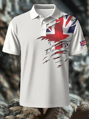 Men's British Printed short sleeve shirt trupatriotic