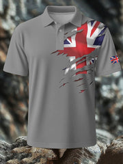Men's British Printed short sleeve shirt trupatriotic