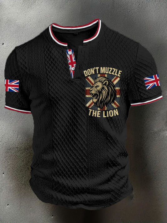 Men's UK Flag Printed Casual Tops trupatriotic
