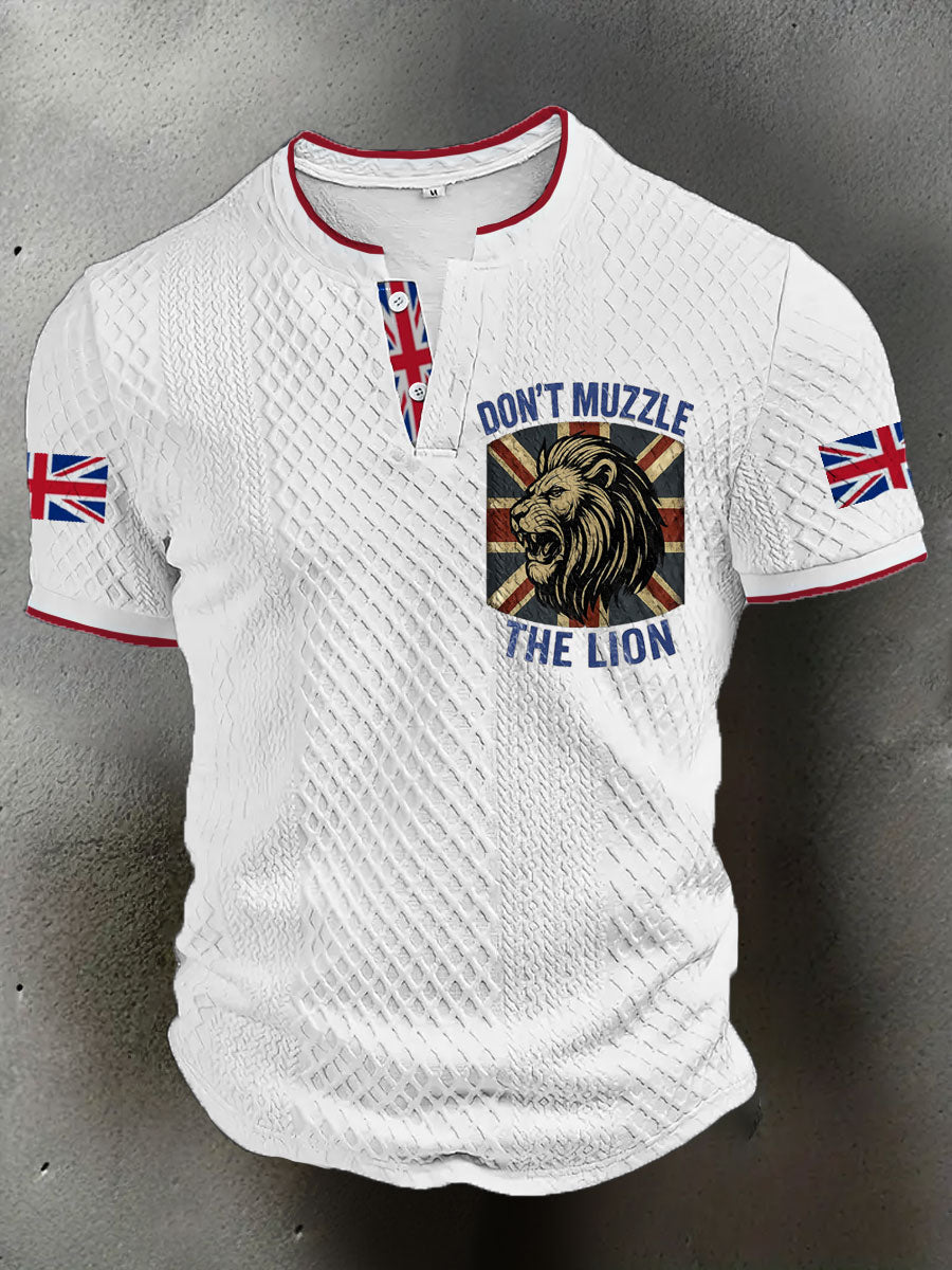 Men's UK Flag Printed Casual Tops trupatriotic
