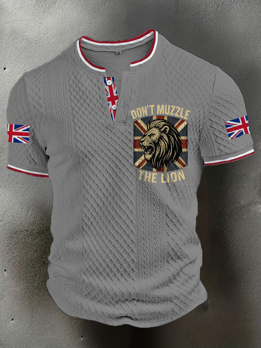 Men's UK Flag Printed Casual Tops trupatriotic