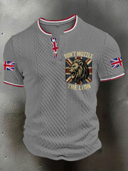 Men's UK Flag Printed Casual Tops trupatriotic