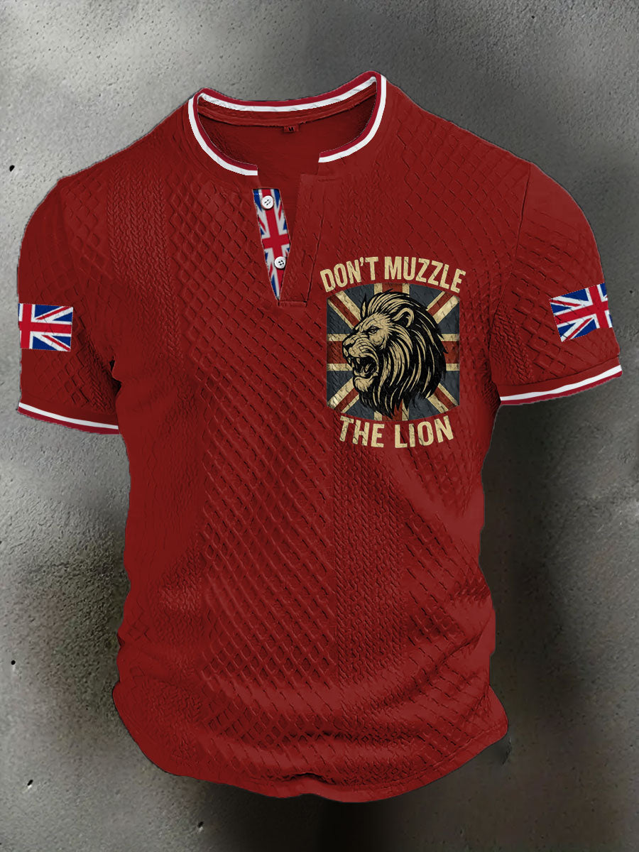 Men's UK Flag Printed Casual Tops trupatriotic