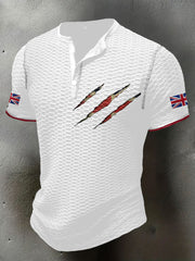 Men's UK Flag Printed Casual Tops trupatriotic