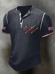 Men's UK Flag Printed Casual Tops trupatriotic