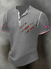 Men's UK Flag Printed Casual Tops trupatriotic