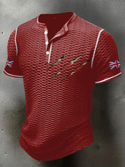 Men's UK Flag Printed Casual Tops trupatriotic