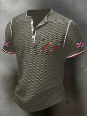 Men's UK Flag Printed Casual Tops trupatriotic
