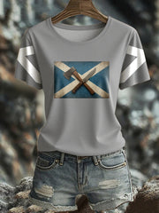 Women's Girl's Power Scotland Printed T-shirt trupatriotic