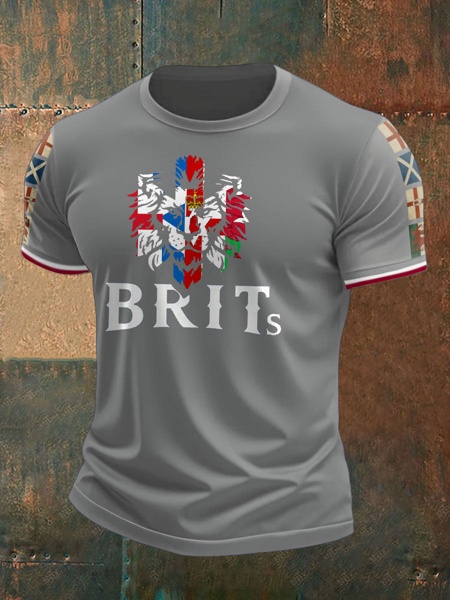 Men's The Brits Printed T-shirt trupatriotic