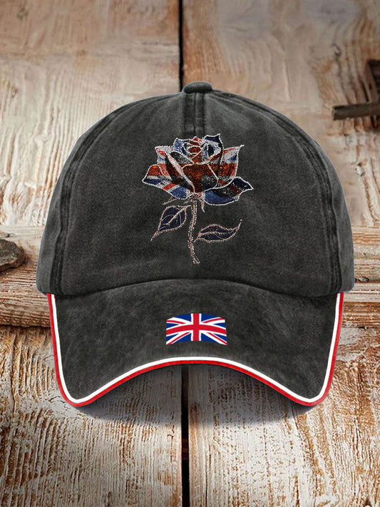 Unisex UK Flag Art Printed Hat trupatriotic
