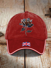 Unisex UK Flag Art Printed Hat trupatriotic