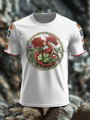 Men's UK Scotland England Northern Ireland Wales Flag Art Printed T-shirt trupatriotic